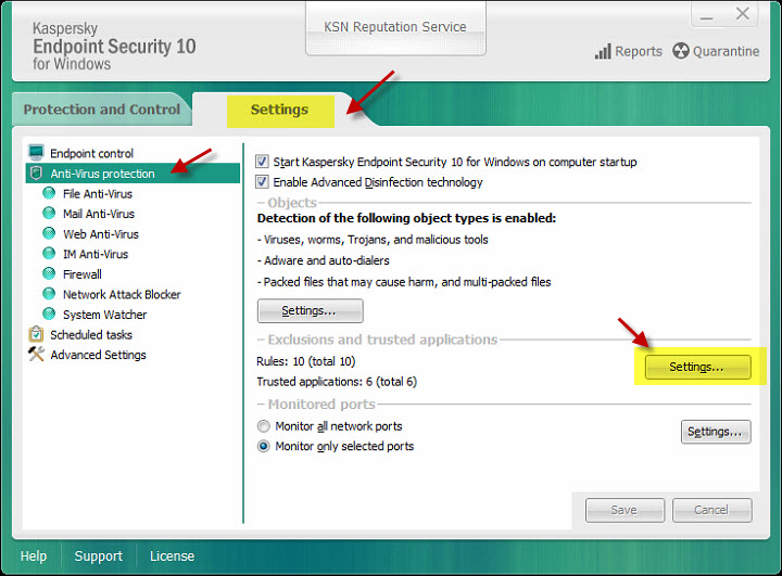 Kaspersky How To Allow Teamviewer Remote Control Access To The Interface Of Kaspersky Endpoint Security 10 For Windows Workstations I Net Integration Systems Llc
